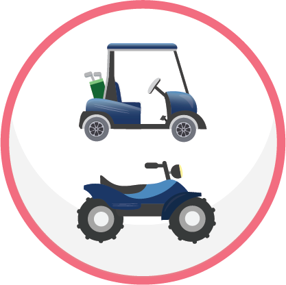 ATV and Golf Cart Image depicting recreational vehicle insurance