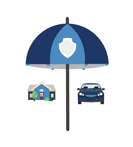 Umbrella over home and auto